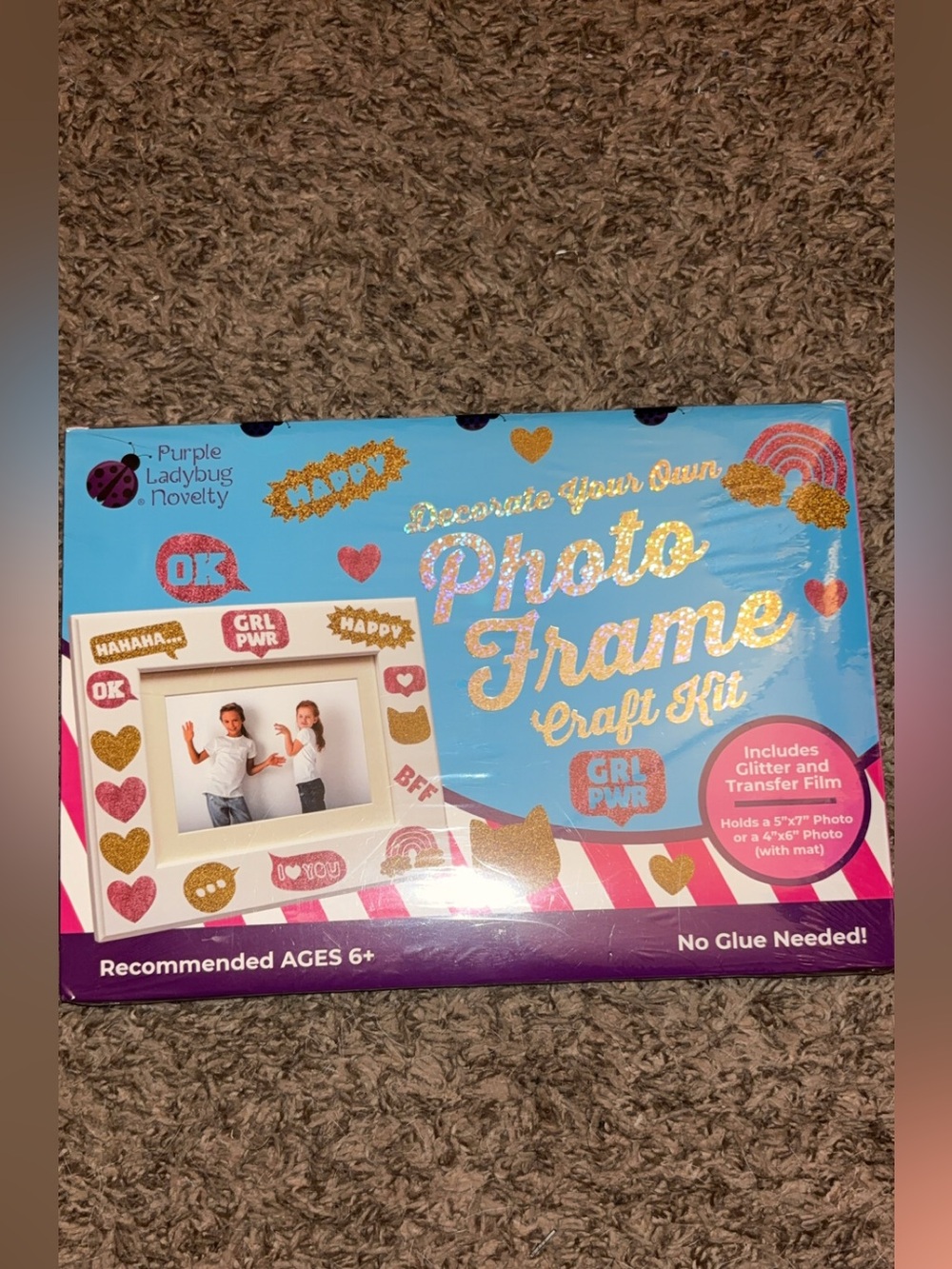 Pink & Blue Photo Frame Craft Kit